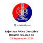 Rajasthan Police Constable Result 2024