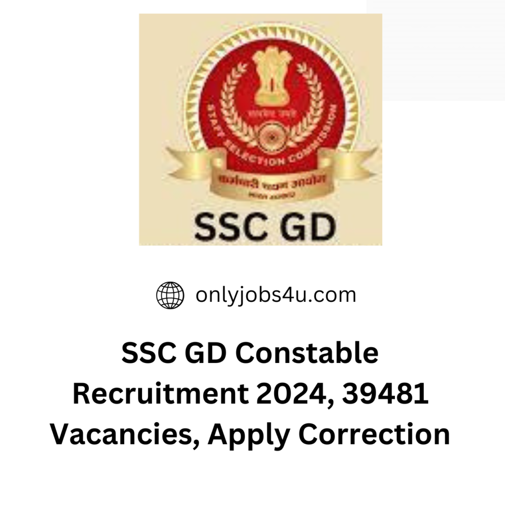 SSC GD Constable Recruitment 2024