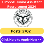 UPSSSC Junior Assistant Recruitment 2024