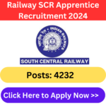 Railway SCR Apprentice Recruitment 2024